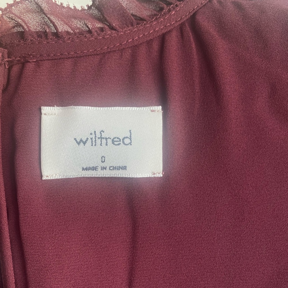 New Aritzia Wilfred Parlour Chiffon fit-and-flare maxi dress - Picture 14 of 15